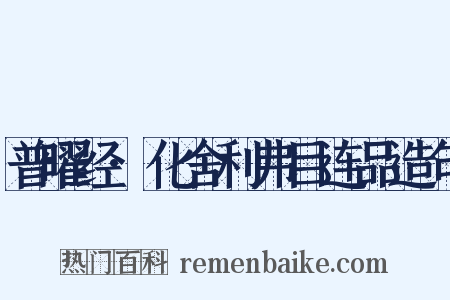 普曜经·化舍利弗目连品造句是什么意思的图片